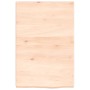 Unbehandelte Badezimmerarbeitsplatte aus Massivholz, 40 x 60 x (2–4) cm von vidaXL, Arbeitsplatten - Ref: Foro24-3156003, Pre...
