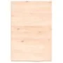 Untreated solid wood bathroom countertop 40x60x(2-4) cm by vidaXL, Countertops - Ref: Foro24-3156003, Price: 37,57 €, Discoun...