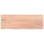Badezimmerarbeitsplatte aus hellbraun behandeltem Massivholz, 80 x 30 x (2–4) cm von vidaXL, Arbeitsplatten - Ref: Foro24-315...