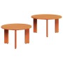 Mesa de Café 2 pcs Marrón cera 47.5 x 47.5 x 27 cm
