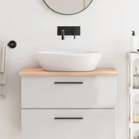 Untreated solid wood bathroom countertop 80x60x2 cm by vidaXL, Countertops - Ref: Foro24-3156026, Price: 63,09 €, Discount: %