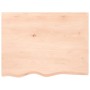 Encimera de baño madera maciza sin tratar 80x60x2 cm de vidaXL, Encimeras - Ref: Foro24-3156026, Precio: 64,87 €, Descuento: %