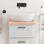 Unbehandelte Badezimmerarbeitsplatte aus Massivholz, 40 x 60 x (2–6) cm von vidaXL, Arbeitsplatten - Ref: Foro24-3156004, Pre...