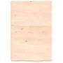 Unbehandelte Badezimmerarbeitsplatte aus Massivholz, 40 x 60 x (2–6) cm von vidaXL, Arbeitsplatten - Ref: Foro24-3156004, Pre...