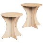 Mesa de Café 2 pcs Natural 46 x 46 x 47 cm