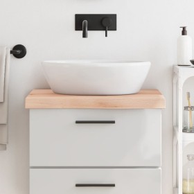 Untreated solid wood bathroom countertop 60x50x(2-6) cm by vidaXL, Countertops - Ref: Foro24-3156013, Price: 68,67 €, Discoun...