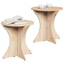 Mesa de Café 2 pcs Natural 46 x 46 x 47 cm