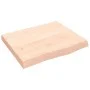 Untreated solid wood bathroom countertop 60x50x(2-6) cm by vidaXL, Countertops - Ref: Foro24-3156013, Price: 67,54 €, Discoun...