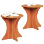 Mesa de Café 2 pcs Marrón cera 46 x 46 x 47 cm