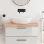 Encimera baño madera maciza tratada marrón claro 80x60x(2-6) cm de vidaXL, Encimeras - Ref: Foro24-3156124, Precio: 83,61 €, ...