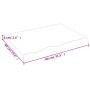 Massivholz-Badezimmerarbeitsplatte in hellem Braun 80x60x(2-6) cm von vidaXL, Arbeitsplatten - Ref: Foro24-3156124, Preis: 84...
