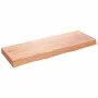 Badezimmerarbeitsplatte aus hellbraun behandeltem Massivholz, 80x30x(2-6) cm von vidaXL, Arbeitsplatten - Ref: Foro24-3156115...