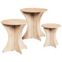 Mesa de Café 3 pcs Natural 46 x 46 x 47 cm