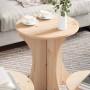Mesa de Café 3 pcs Natural 46 x 46 x 47 cm