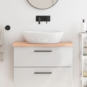 Encimera de baño madera maciza sin tratar 80x40x(2-4) cm de vidaXL, Encimeras - Ref: Foro24-3156021, Precio: 70,80 €, Descuen...
