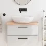 Massivholz-Badezimmerarbeitsplatte unbehandelt 80x40x(2-4) cm von vidaXL, Arbeitsplatten - Ref: Foro24-3156021, Preis: 69,42 ...