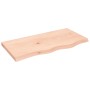 Massivholz-Badezimmerarbeitsplatte unbehandelt 80x40x(2-4) cm von vidaXL, Arbeitsplatten - Ref: Foro24-3156021, Preis: 70,80 ...