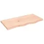 Massivholz-Badezimmerarbeitsplatte unbehandelt 80x40x(2-4) cm von vidaXL, Arbeitsplatten - Ref: Foro24-3156021, Preis: 69,42 ...