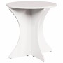 Mesa de Café 3 pcs Blanco 46 x 46 x 47 cm Madera maciza de pino