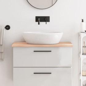 Solid untreated wood bathroom countertop 80x50x2 cm by vidaXL, Countertops - Ref: Foro24-3156023, Price: 59,07 €, Discount: %