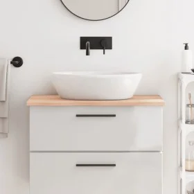 Solid untreated wood bathroom countertop 80x50x2 cm by vidaXL, Countertops - Ref: Foro24-3156023, Price: 57,04 €, Discount: %
