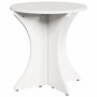 Mesa de Café 3 pcs Blanco 46 x 46 x 47 cm Madera maciza de pino