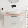 Solid untreated wood bathroom countertop 80x50x2 cm by vidaXL, Countertops - Ref: Foro24-3156023, Price: 57,04 €, Discount: %