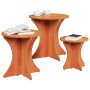 Mesa de Café 3 pcs Marrón cera 46 x 46 x 47 cm