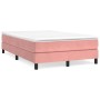 Estructura de cama de terciopelo rosa 120x200 cm de vidaXL, Camas y somieres - Ref: Foro24-3120765, Precio: 98,77 €, Descuent...