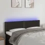 Cabecero con LED de tela negro 144x5x78/88 cm de vidaXL, Cabeceros y pies de cama - Ref: Foro24-3121472, Precio: 50,70 €, Des...