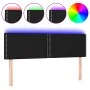 Black fabric headboard with LED 144x5x78/88 cm by vidaXL, Headboards and footboards - Ref: Foro24-3121472, Price: 50,72 €, Di...