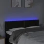 Black fabric headboard with LED 144x5x78/88 cm by vidaXL, Headboards and footboards - Ref: Foro24-3121472, Price: 50,72 €, Di...