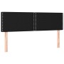 Kopfteil aus schwarzem Stoff mit LED 144x5x78/88 cm von vidaXL, Kopf- und Fußteile - Ref: Foro24-3121472, Preis: 51,33 €, Rab...