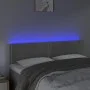 Hellgraues Samtkopfteil mit LED 144x5x78/88 cm von vidaXL, Kopf- und Fußteile - Ref: Foro24-3121520, Preis: 50,67 €, Rabatt: %