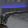 Hellgraues Samtkopfteil mit LED 160x5x78/88 cm von vidaXL, Kopf- und Fußteile - Ref: Foro24-3121526, Preis: 57,03 €, Rabatt: %