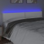 Headboard with LED white synthetic leather 180x5x78/88 cm by vidaXL, Headboards and footboards - Ref: Foro24-3121575, Price: ...