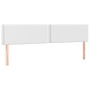 Headboard with LED white synthetic leather 180x5x78/88 cm by vidaXL, Headboards and footboards - Ref: Foro24-3121575, Price: ...