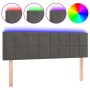Dunkelgraues Samtkopfteil mit LED 144x5x78/88 cm von vidaXL, Kopf- und Fußteile - Ref: Foro24-3121661, Preis: 56,54 €, Rabatt: %