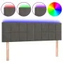 Dunkelgraues Samtkopfteil mit LED 144x5x78/88 cm von vidaXL, Kopf- und Fußteile - Ref: Foro24-3121661, Preis: 57,83 €, Rabatt: %