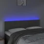 Dunkelgraues Samtkopfteil mit LED 144x5x78/88 cm von vidaXL, Kopf- und Fußteile - Ref: Foro24-3121661, Preis: 57,83 €, Rabatt: %