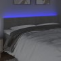 Hellgraues Samtkopfteil mit LED 160x5x78/88 cm von vidaXL, Kopf- und Fußteile - Ref: Foro24-3121806, Preis: 60,67 €, Rabatt: %