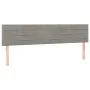 Light gray velvet headboard with LED 160x5x78/88 cm by vidaXL, Headboards and footboards - Ref: Foro24-3121806, Price: 58,82 ...