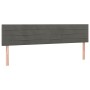 Dunkelgraues Samtkopfteil mit LED 200x5x78/88 cm von vidaXL, Kopf- und Fußteile - Ref: Foro24-3121819, Preis: 55,72 €, Rabatt: %