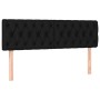 Kopfteil aus schwarzem Stoff mit LED 144x7x78/88 cm von vidaXL, Kopf- und Fußteile - Ref: Foro24-3121948, Preis: 65,12 €, Rab...