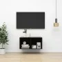 Glänzend schwarzer Wand-TV-Schrank aus Sperrholz, 37 x 37 x 72 cm von vidaXL, TV-Möbel - Ref: Foro24-805478, Preis: 42,33 €, ...