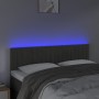 Dunkelgraues Samtkopfteil mit LED 144x5x78/88 cm von vidaXL, Kopf- und Fußteile - Ref: Foro24-3121899, Preis: 63,54 €, Rabatt: %