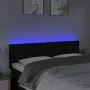 Cabecero con LED de tela negro 144x5x78/88 cm de vidaXL, Cabeceros y pies de cama - Ref: Foro24-3122046, Precio: 62,91 €, Des...