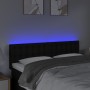 Kopfteil aus schwarzem Stoff mit LED 144x5x78/88 cm von vidaXL, Kopf- und Fußteile - Ref: Foro24-3122046, Preis: 64,28 €, Rab...