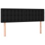 Kopfteil aus schwarzem Stoff mit LED 144x5x78/88 cm von vidaXL, Kopf- und Fußteile - Ref: Foro24-3122046, Preis: 64,28 €, Rab...