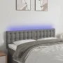 Kopfteil aus dunkelgrauem Stoff mit LED 144x5x78/88 cm von vidaXL, Kopf- und Fußteile - Ref: Foro24-3122045, Preis: 68,55 €, ...